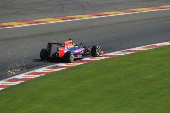 World © Octane Photographic Ltd. Infiniti Red Bull Racing RB11 – Daniel Ricciardo. Saturday 22nd August 2015, F1 Belgian GP Qualifying, Spa-Francorchamps, Belgium. Digital Ref: 1382LB1D0511
