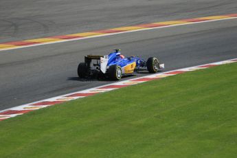 World © Octane Photographic Ltd. Sauber F1 Team C34-Ferrari – Felipe Nasr. Saturday 22nd August 2015, F1 Belgian GP Qualifying, Spa-Francorchamps, Belgium. Digital Ref: 1382LB1D0584