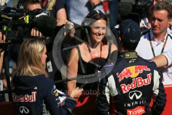 World © Octane Photographic Ltd. Infiniti Red Bull Racing RB11 – Daniel Ricciardo. Saturday 22nd August 2015, F1 Belgian GP Post-Qualifying Media Interviews, Spa-Francorchamps, Belgium. Digital Ref: 1382LB1D0856