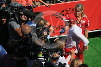 World © Octane Photographic Ltd. Scuderia Ferrari SF15-T – Sebastian Vettel. Saturday 22nd August 2015, F1 Belgian GP Post-Qualifying Media Interviews, Spa-Francorchamps, Belgium. Digital Ref: 1382LB1D0862