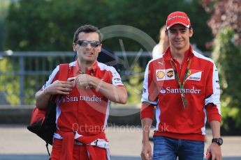 World © Octane Photographic Ltd. Scuderia Ferrari SF15-T– Esteban Gutierrez. Saturday 22nd August 2015, F1 Belgian GP Paddock, Spa-Francorchamps, Belgium. Digital Ref: 1380LB1D9246