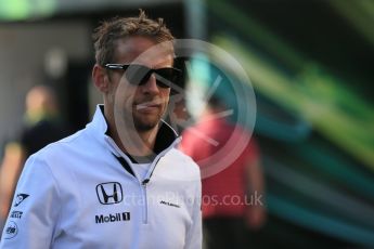 World © Octane Photographic Ltd. McLaren Honda MP4/30 - Jenson Button. Saturday 22nd August 2015, F1 Belgian GP Paddock, Spa-Francorchamps, Belgium. Digital Ref: 1380LB1D9267