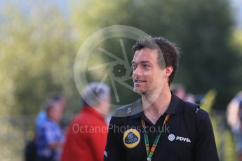 World © Octane Photographic Ltd. Lotus F1 Team Reserve Driver – Jolyon Palmer. Saturday 22nd August 2015, F1 Belgian GP Paddock, Spa-Francorchamps, Belgium. Digital Ref: 1380LB1D9308