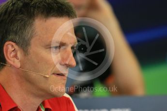 World © Octane Photographic Ltd. FIA Team Personnel Press Conference. Friday 21st August 2015, F1 Belgian GP, Spa-Francorchamps, Belgium. James Allison - Scuderia Ferrari Technical Director. Digital Ref: 1377LB1D8703