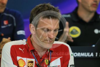 World © Octane Photographic Ltd. FIA Team Personnel Press Conference. Friday 21st August 2015, F1 Belgian GP, Spa-Francorchamps, Belgium. James Allison - Scuderia Ferrari Technical Director. Digital Ref: 1377LB1D8729