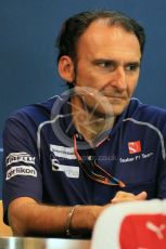 World © Octane Photographic Ltd. FIA Team Personnel Press Conference. Friday 21st August 2015, F1 Belgian GP, Spa-Francorchamps, Belgium. Giampaolo Dall'Ara – Sauber Ferrari F1 Team Head of Track Engineering. Digital Ref: 1377LB1D8760