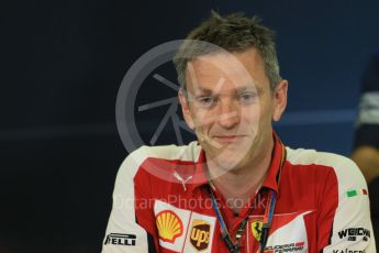 World © Octane Photographic Ltd. FIA Team Personnel Press Conference. Friday 21st August 2015, F1 Belgian GP, Spa-Francorchamps, Belgium. James Allison - Scuderia Ferrari Technical Director. Digital Ref: 1377LB1D8810