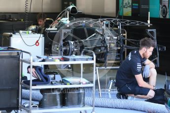 World © Octane Photographic Ltd. Mercedes AMG Petronas F1 W06 Hybrid – Nico Rosberg. Thursday 20th August 2015, F1 Belgian GP Pitlane, Spa-Francorchamps, Belgium. Digital Ref: 1370LB1D6707