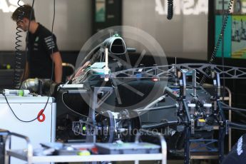 World © Octane Photographic Ltd. Mercedes AMG Petronas F1 W06 Hybrid – Nico Rosberg. Thursday 20th August 2015, F1 Belgian GP Pitlane, Spa-Francorchamps, Belgium. Digital Ref: 1370LB1D6710