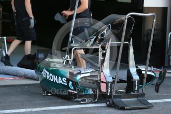 World © Octane Photographic Ltd. Mercedes AMG Petronas F1 W06 Hybrid. Thursday 20th August 2015, F1 Belgian GP Pitlane, Spa-Francorchamps, Belgium. Digital Ref: 1370LB1D6717
