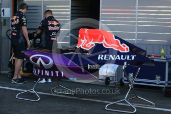 World © Octane Photographic Ltd. Infiniti Red Bull Racing RB11. Thursday 20th August 2015, F1 Belgian GP Pitlane, Spa-Francorchamps, Belgium. Digital Ref: 1370LB1D6752