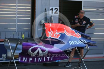 World © Octane Photographic Ltd. Infiniti Red Bull Racing RB11. Thursday 20th August 2015, F1 Belgian GP Pitlane, Spa-Francorchamps, Belgium. Digital Ref: 1370LB1D6758