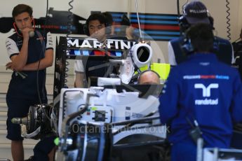 World © Octane Photographic Ltd. Williams Martini Racing FW37 – Valtteri Bottas. Thursday 20th August 2015, F1 Belgian GP Pitlane, Spa-Francorchamps, Belgium. Digital Ref: 1370LB1D6775