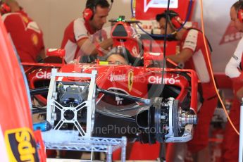 World © Octane Photographic Ltd. Scuderia Ferrari SF15-T– Sebastian Vettel. Thursday 20th August 2015, F1 Belgian GP Pitlane, Spa-Francorchamps, Belgium. Digital Ref: 1370LB1D6838