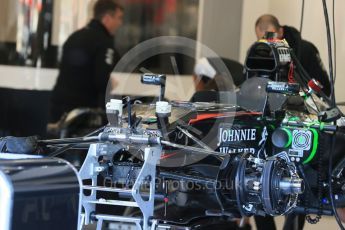World © Octane Photographic Ltd. McLaren Honda MP4/30. Thursday 20th August 2015, F1 Belgian GP Pitlane, Spa-Francorchamps, Belgium. Digital Ref: 1370LB1D6891