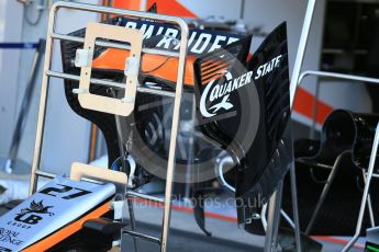 World © Octane Photographic Ltd. Sahara Force India VJM08B. Thursday 20th August 2015, F1 Belgian GP Pitlane, Spa-Francorchamps, Belgium. Digital Ref: 1370LB1D6955