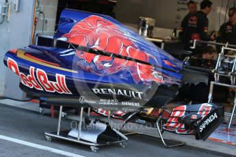 World © Octane Photographic Ltd. Scuderia Toro Rosso STR10. Thursday 20th August 2015, F1 Belgian GP Pitlane, Spa-Francorchamps, Belgium. Digital Ref: 1370LB1D6975