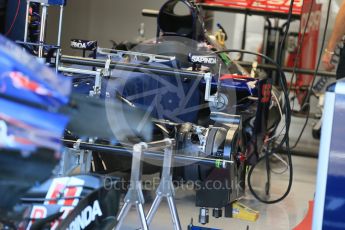 World © Octane Photographic Ltd. Scuderia Toro Rosso STR10. Thursday 20th August 2015, F1 Belgian GP Pitlane, Spa-Francorchamps, Belgium. Digital Ref: 1370LB1D7012