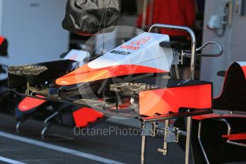 World © Octane Photographic Ltd. Manor Marussia F1 Team MR03B. Thursday 20th August 2015, F1 Belgian GP Pitlane, Spa-Francorchamps, Belgium. Digital Ref: 1370LB1D7058