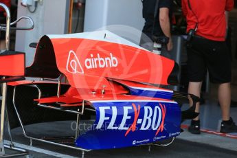 World © Octane Photographic Ltd. Manor Marussia F1 Team MR03B. Thursday 20th August 2015, F1 Belgian GP Pitlane, Spa-Francorchamps, Belgium. Digital Ref: 1370LB1D7061