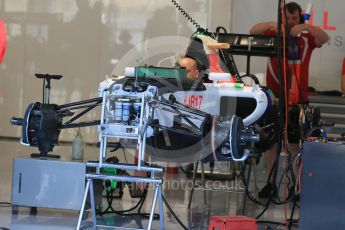 World © Octane Photographic Ltd. Manor Marussia F1 Team MR03B. Thursday 20th August 2015, F1 Belgian GP Pitlane, Spa-Francorchamps, Belgium. Digital Ref: 1370LB1D7065