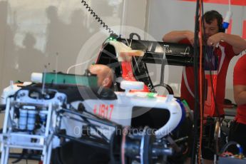 World © Octane Photographic Ltd. Manor Marussia F1 Team MR03B. Thursday 20th August 2015, F1 Belgian GP Pitlane, Spa-Francorchamps, Belgium. Digital Ref: 1370LB1D7073