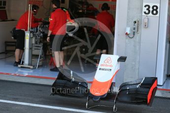 World © Octane Photographic Ltd. Manor Marussia F1 Team MR03B. Thursday 20th August 2015, F1 Belgian GP Pitlane, Spa-Francorchamps, Belgium. Digital Ref: 1370LB1D7077