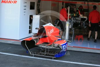 World © Octane Photographic Ltd. Manor Marussia F1 Team MR03B. Thursday 20th August 2015, F1 Belgian GP Pitlane, Spa-Francorchamps, Belgium. Digital Ref: 1370LB1D7081