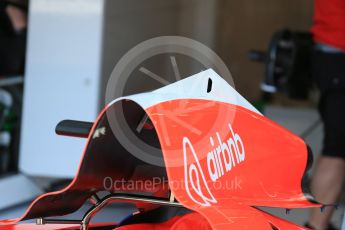 World © Octane Photographic Ltd. Manor Marussia F1 Team MR03B. Thursday 20th August 2015, F1 Belgian GP Pitlane, Spa-Francorchamps, Belgium. Digital Ref: 1370LB1D7083