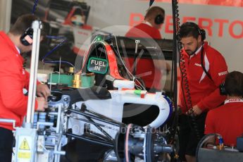 World © Octane Photographic Ltd. Manor Marussia F1 Team MR03B. Thursday 20th August 2015, F1 Belgian GP Pitlane, Spa-Francorchamps, Belgium. Digital Ref: 1370LB1D7087