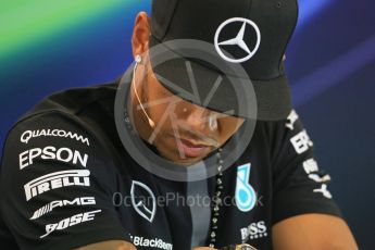 World © Octane Photographic Ltd. FIA Drivers’ Press Conference. Thursday 23rd July 2015, F1 Belgian GP, Spa-Francorchamps, Belgium. Lewis Hamilton – Mercedes AMG Petronas. Digital Ref: 1371LB1D7136