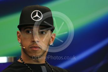 World © Octane Photographic Ltd. FIA Drivers’ Press Conference. Thursday 23rd July 2015, F1 Belgian GP, Spa-Francorchamps, Belgium. Lewis Hamilton – Mercedes AMG Petronas. Digital Ref: 1371LB1D7142