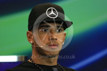 World © Octane Photographic Ltd. FIA Drivers’ Press Conference. Thursday 23rd July 2015, F1 Belgian GP, Spa-Francorchamps, Belgium. Lewis Hamilton – Mercedes AMG Petronas. Digital Ref: 1371LB1D7157