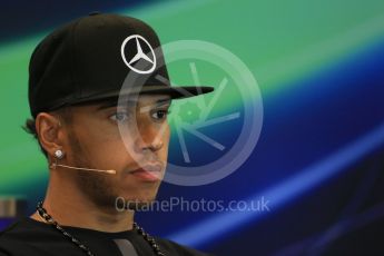 World © Octane Photographic Ltd. FIA Drivers’ Press Conference. Thursday 23rd July 2015, F1 Belgian GP, Spa-Francorchamps, Belgium. Lewis Hamilton – Mercedes AMG Petronas. Digital Ref: 1371LB1D7170
