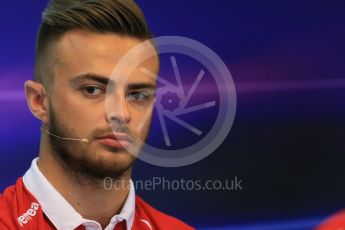World © Octane Photographic Ltd. FIA Drivers’ Press Conference. Thursday 23rd July 2015, F1 Belgian GP, Spa-Francorchamps, Belgium. Will Stevens – Manor Marussia. Digital Ref: 1371LB1D7190