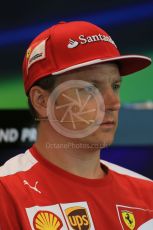 World © Octane Photographic Ltd. FIA Drivers’ Press Conference. Thursday 23rd July 2015, F1 Belgian GP, Spa-Francorchamps, Belgium. Kimi Raikkonen – Scuderia Ferrari. Digital Ref: 1371LB1D7205