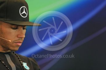World © Octane Photographic Ltd. FIA Drivers’ Press Conference. Thursday 23rd July 2015, F1 Belgian GP, Spa-Francorchamps, Belgium. Lewis Hamilton – Mercedes AMG Petronas. Digital Ref: 1371LB1D7256