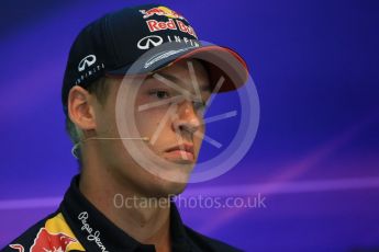 World © Octane Photographic Ltd. FIA Drivers’ Press Conference. Thursday 23rd July 2015, F1 Belgian GP, Spa-Francorchamps, Belgium. Danill Kvyat - Infiniti Red Bull Racing. Digital Ref: 1371LB1D7269