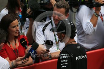 World © Octane Photographic Ltd. FIA Drivers’ Press Conference. Thursday 23rd July 2015, F1 Belgian GP, Spa-Francorchamps, Belgium. Lewis Hamilton – Mercedes AMG Petronas. Digital Ref: 1371LB1D7378