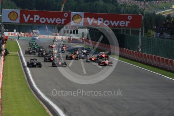 World © Octane Photographic Ltd. Saturday 22nd August 2015. Race start. GP2 Race 1 – Spa-Francorchamps, Belgium. Digital Ref. : 1383LB1D0894