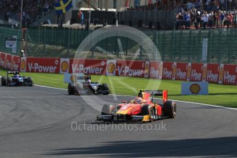 World © Octane Photographic Ltd. Saturday 22nd August 2015. Racing Engineering – Alexander Rossi and Rapax – Sergey Sirotkin. GP2 Race 1 – Spa-Francorchamps, Belgium. Digital Ref. : 1383LB1D0946