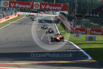 World © Octane Photographic Ltd. Saturday 22nd August 2015. Racing Engineering – Alexander Rossi and Rapax – Sergey Sirotkin. GP2 Race 1 – Spa-Francorchamps, Belgium. Digital Ref. : 1383LB1D1046