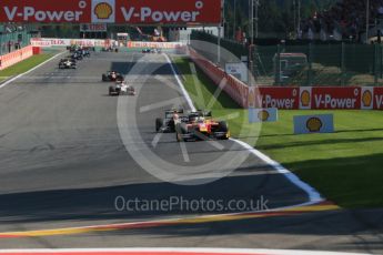 World © Octane Photographic Ltd. Saturday 22nd August 2015. Racing Engineering – Jordan King and DAMS – Alex Lynn. GP2 Race 1 – Spa-Francorchamps, Belgium. Digital Ref. : 1383LB1D1053