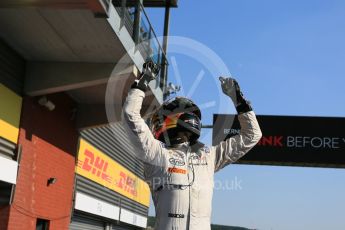 World © Octane Photographic Ltd. Saturday 22nd August 2015. ART Grand Prix – Stoffel Vandoorne. GP2 Race 1 Parc Ferme – Spa-Francorchamps, Belgium. Digital Ref. : 1383LB5D9640