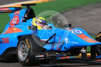 World © Octane Photographic Ltd. Friday 21st August 2015. Jenzer Motorsport – Pal Varhaug. GP3 Practice – Spa-Francorchamps, Belgium. Digital Ref. : 1378LB1D9058