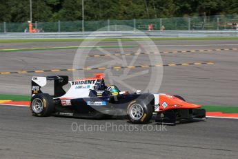 World © Octane Photographic Ltd. Friday 21st August 2015. Trident – Beitske Visser. GP3 Practice – Spa-Francorchamps, Belgium. Digital Ref. : 1378LB5D6635