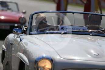 World © Octane Photographic Ltd. Williams Martini Racing FW37 – Valtteri Bottas. Sunday 23rd August 2015, F1 Belgian GP Drivers’ Parade, Spa-Francorchamps, Belgium. Digital Ref: 1388LB1D1920