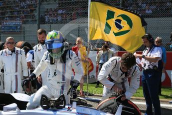 World © Octane Photographic Ltd. Williams Martini Racing FW37 – Felipe Massa. Sunday 23rd August 2015, F1 Belgian GP Grid, Spa-Francorchamps, Belgium. Digital Ref: 1388LB5D9890