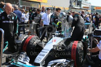 World © Octane Photographic Ltd. Mercedes AMG Petronas F1 W06 Hybrid – Nico Rosberg. Sunday 23rd August 2015, F1 Belgian GP Grid, Spa-Francorchamps, Belgium. Digital Ref: 1388LB5D9906