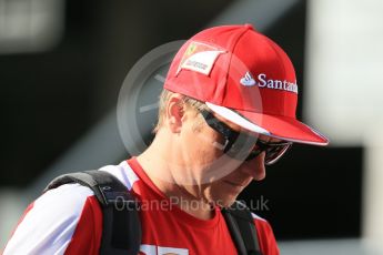 World © Octane Photographic Ltd. Scuderia Ferrari SF15-T – Kimi Raikkonen. Sunday 23rd August 2015, F1 Belgian GP Paddock, Spa-Francorchamps, Belgium. Digital Ref: 1387LB1D1494